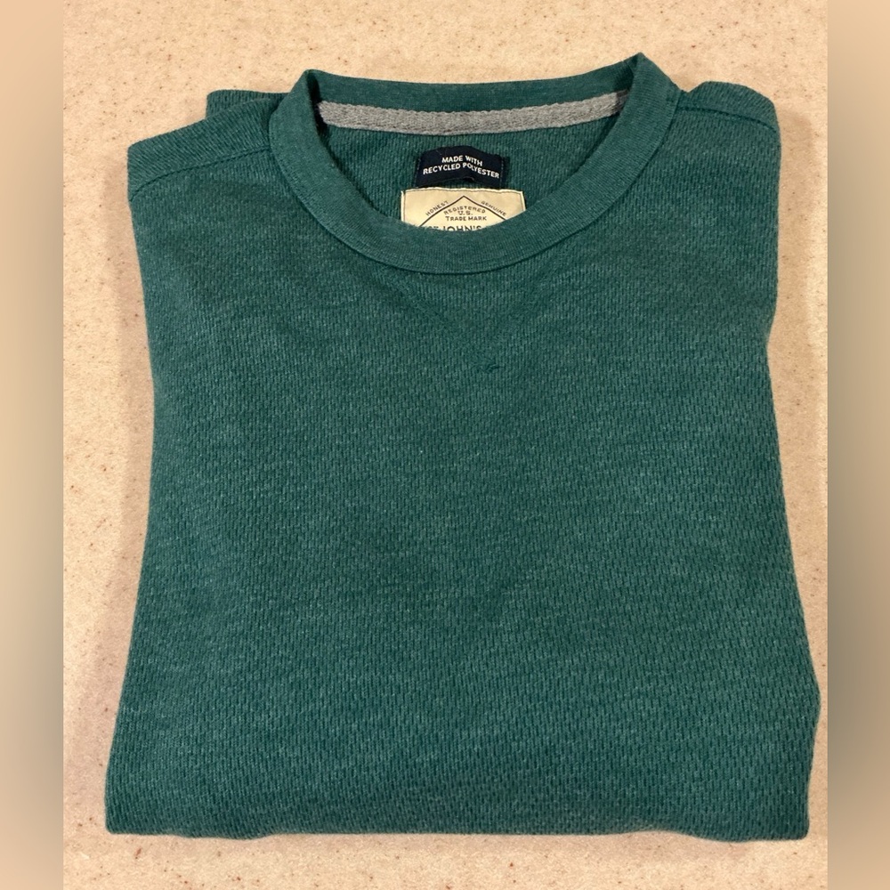 Saint John's Bay Active Emerald Green Crewneck long sleeve thermal